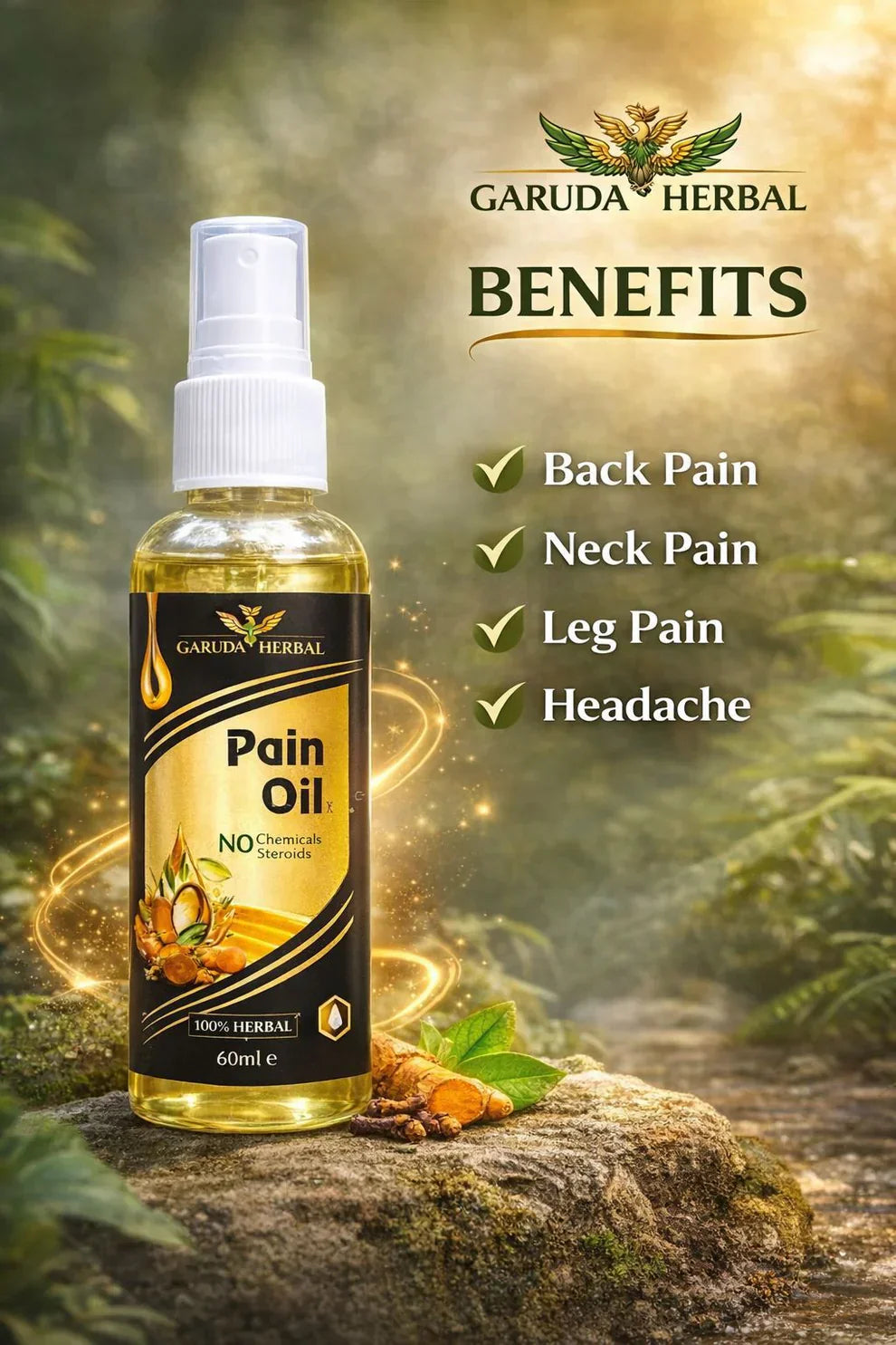 Garuda Smoke Pain Relief & Massage Oil - 100% Working 🌿